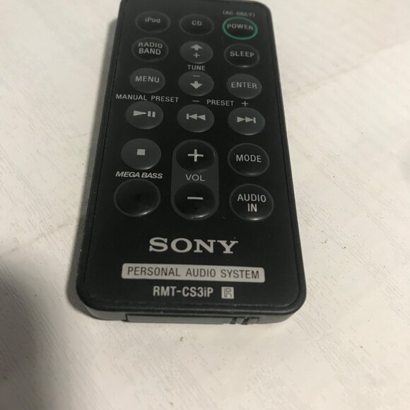 Sony Personal Audio System Remote RMT-CS3iP - Picture 5 of 6